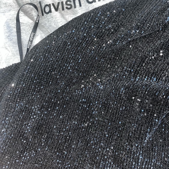 Lavish Alice: Feather-Trimmed Sequined Minidress (NWT) - Picture 9 of 17